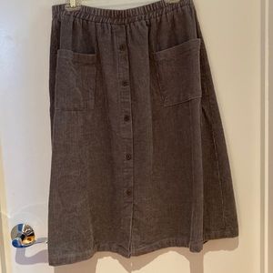 Grey Corduroy skirt